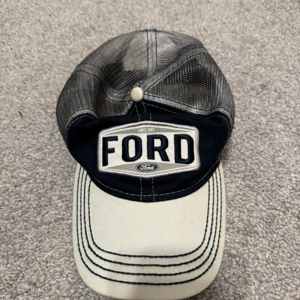 Ford Navy and Cream Mesh Cap